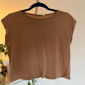 Olivia Rae Tan Crop Top